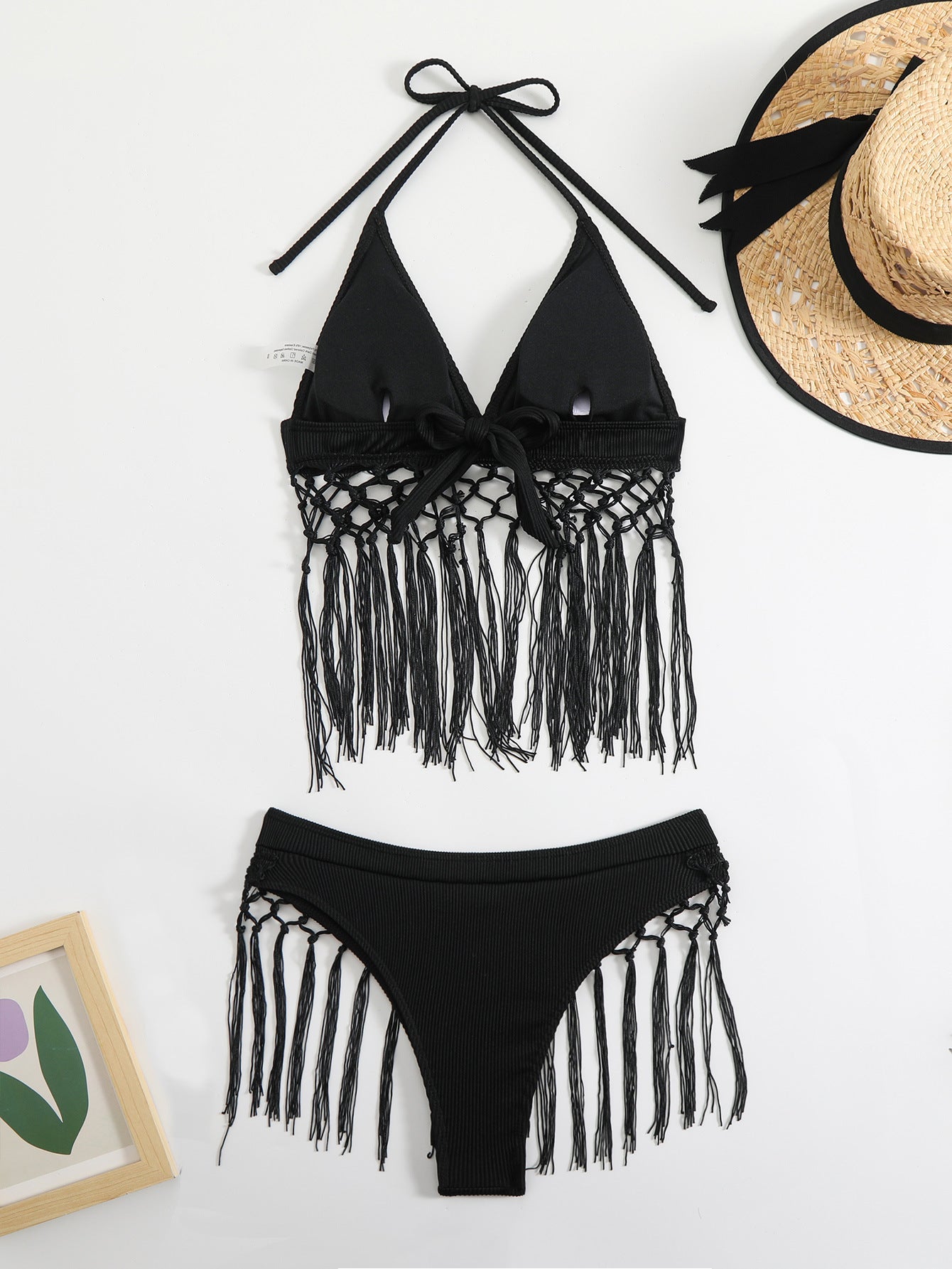 Bikini d'été décontracté pour femmes avec franges à la mode R&B