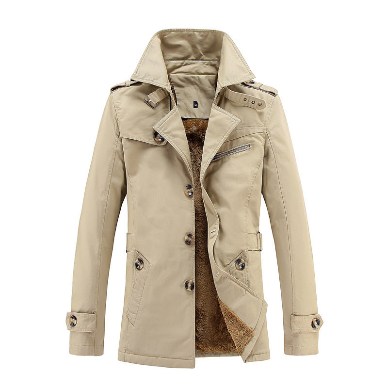 Veste blazer en coton décontractée pour hommes avec patte de boutonnage, poches plaquées et doublure rayée Echo Archiv
