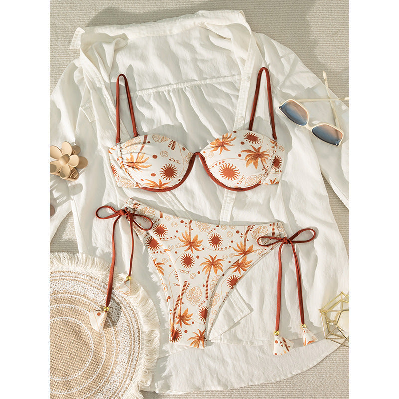 Bikini Push-Up pour femmes avec design floral R&B