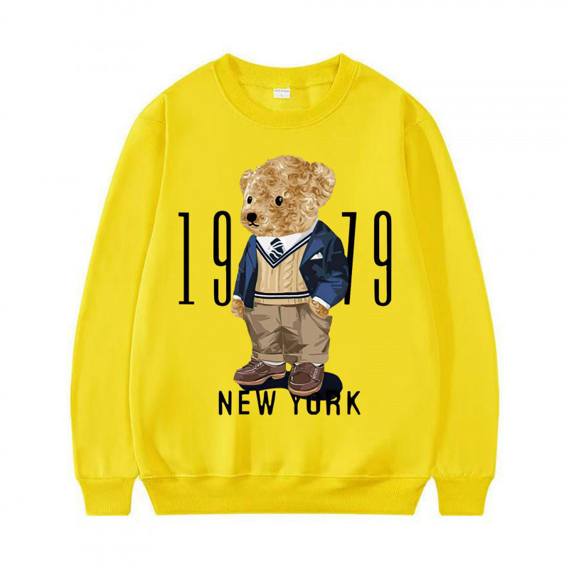 Sweatshirt confortable pour femmes avec motif d'ours Echoarchiv