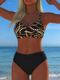 Ensemble de bikini pour femmes avec motif chaîne élégant et coupe confortable R&B