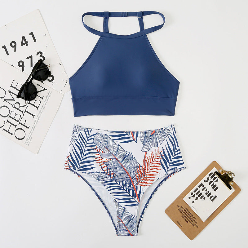 Ensemble de bikini taille haute pour femmes avec crop-top stylé Echo Archiv