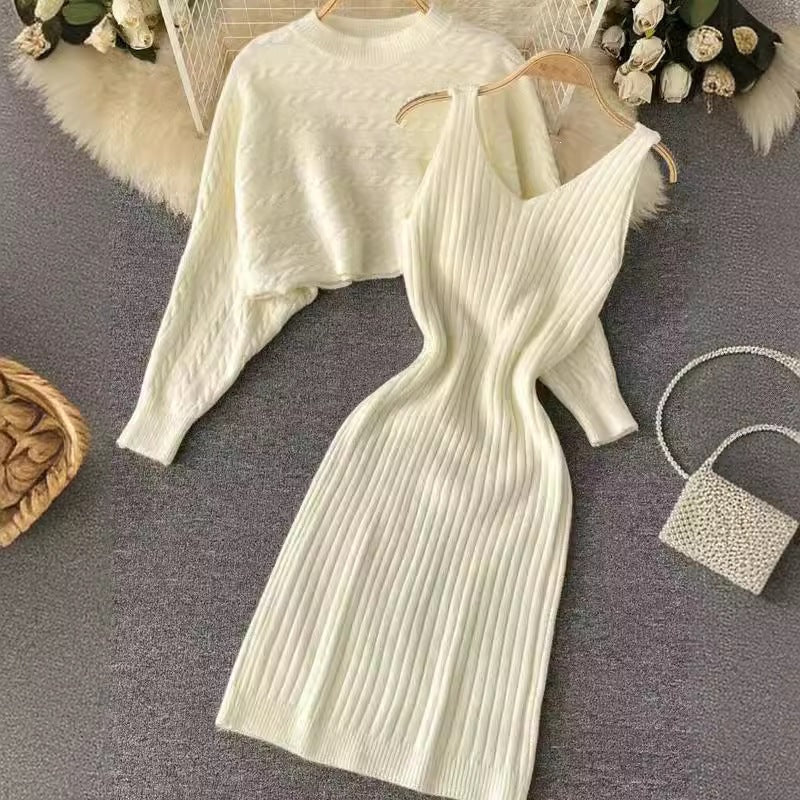 Ensemble robe en tricot et pull Damen Echo Archiv