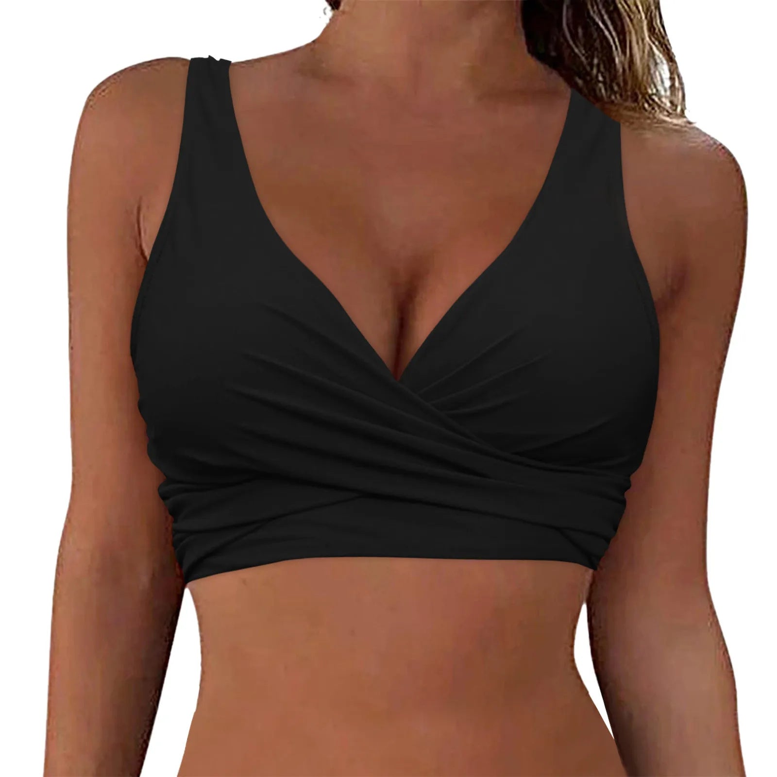 Haut de bikini enveloppant confortable pour femmes R&B