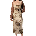 Robe maxi femme avec un élégant design floral - Mode Heidi