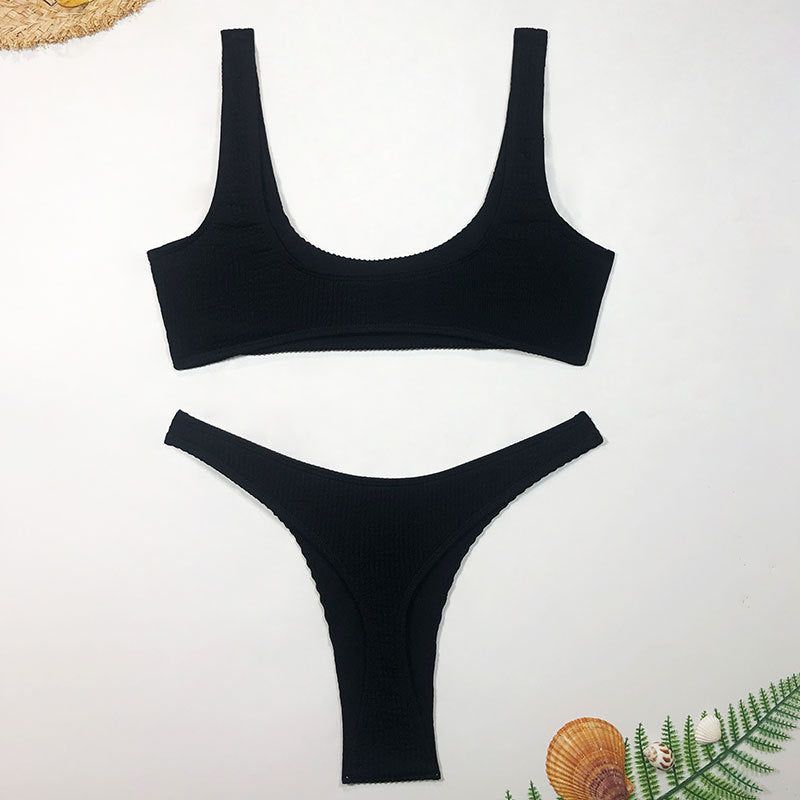 Ensemble de bikini taille haute R&B pour femmes