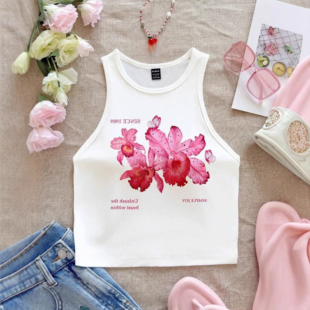 Débardeur sans manches pour femmes avec motif cerise joyeux R&B