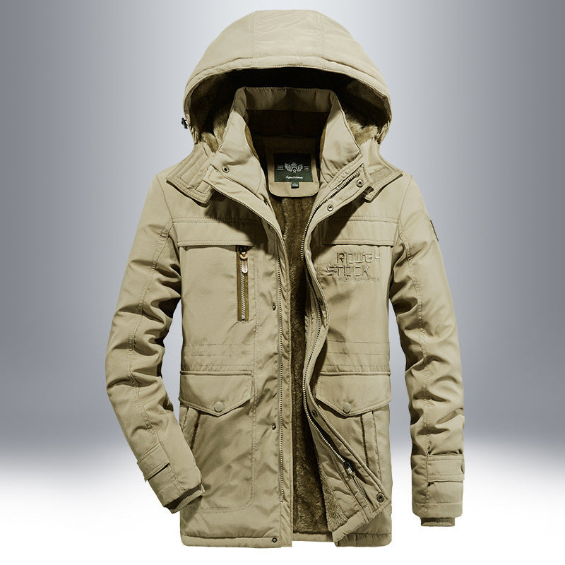 Veste de plein air imperméable pour hommes avec doublure en polaire