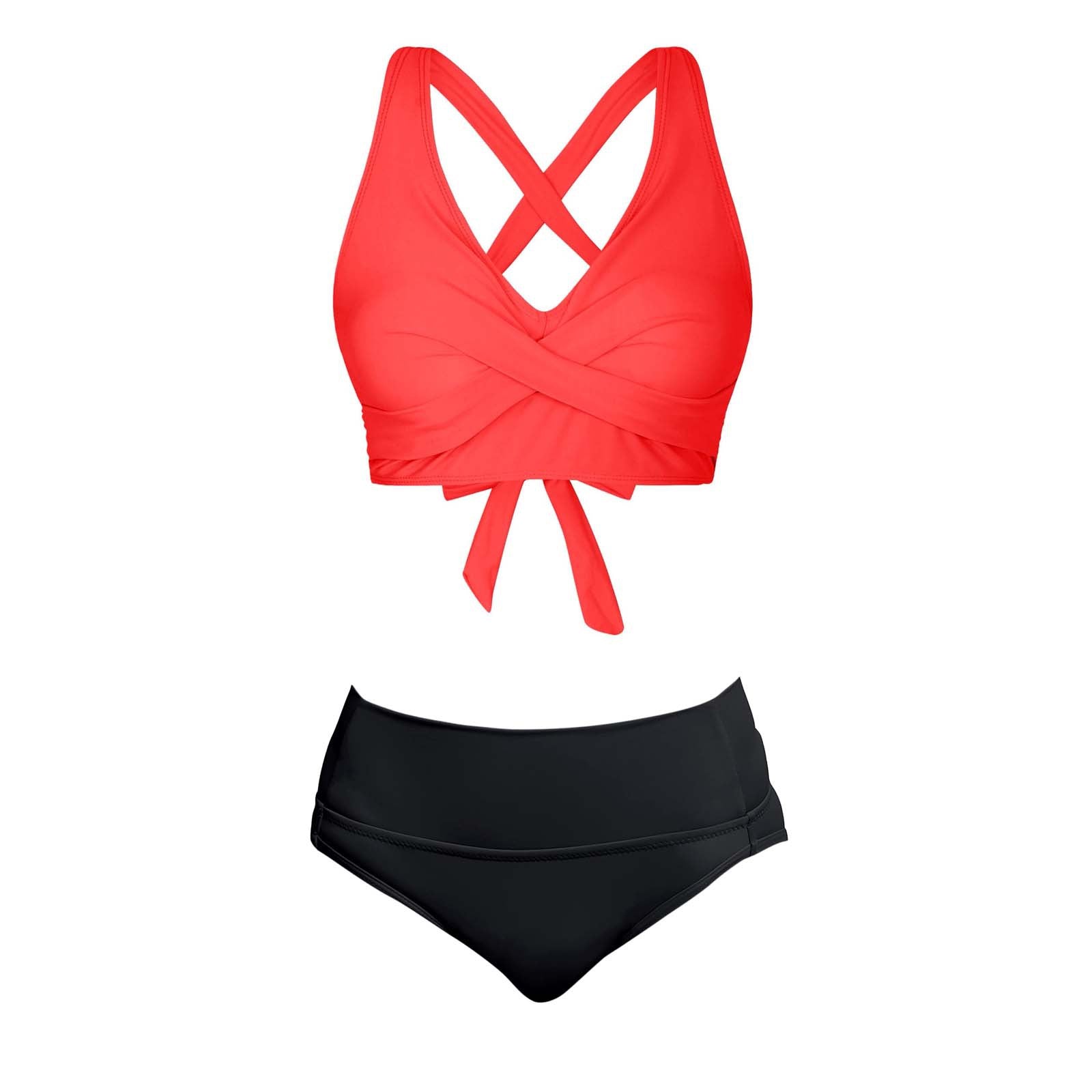 Maillot de bain deux pièces pour femmes avec design floral R&B