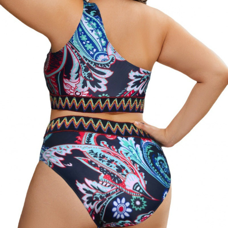 Bikini taille haute pour femmes avec ceinture rayée Echo Archiv