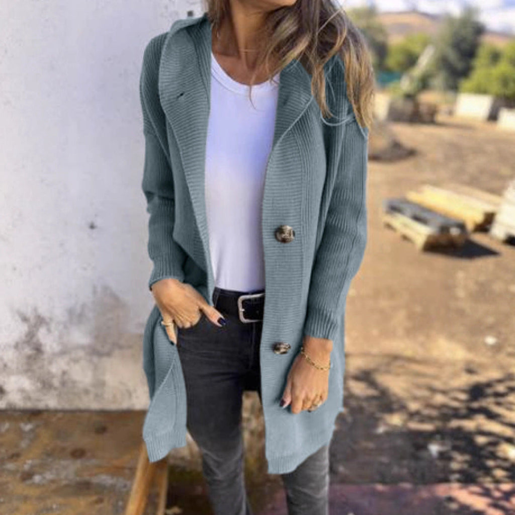 Manteau en Tricot Élégant pour Femmes