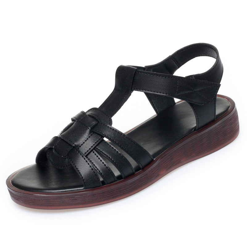 Sandales à lanières confortables pour femmes avec semelle anatomique et semelle antidérapante Heidi-Mode