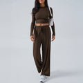Pantalon lounge large pour femmes avec taille élastique et qualité jersey fluide Echo Archiv