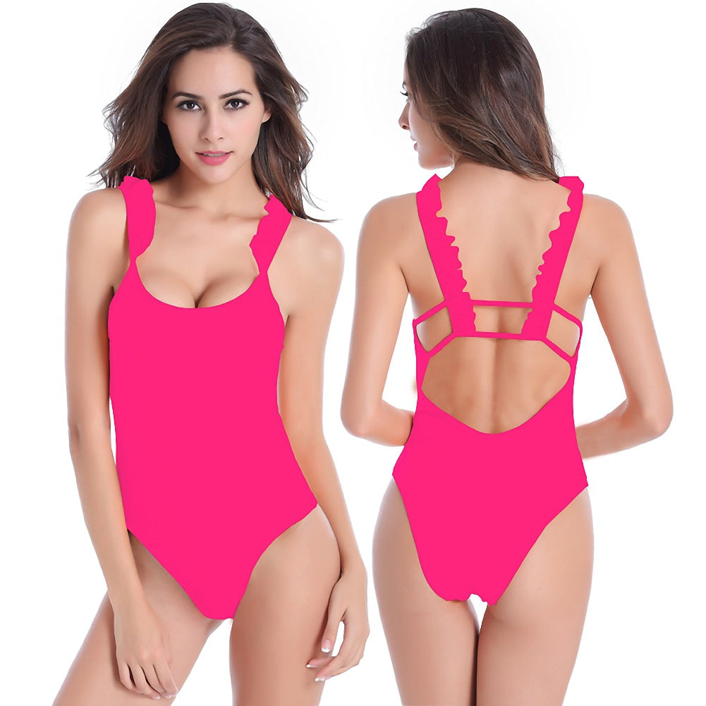 Maillot de bain femme avec dos froncé R&B