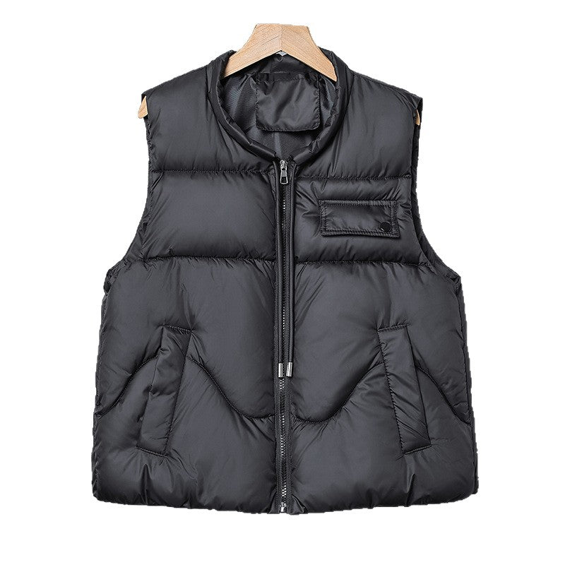 Gilet thermo matelassé léger pour femmes avec col montant, fermeture éclair cachée et poches à rabat fonctionnelles Echo Archiv