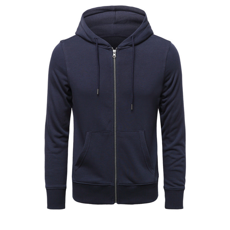 Hoodie zippé pour hommes, coupe slim avec fermeture éclair en métal, capuche double épaisseur et poche kangourou Echo Archiv