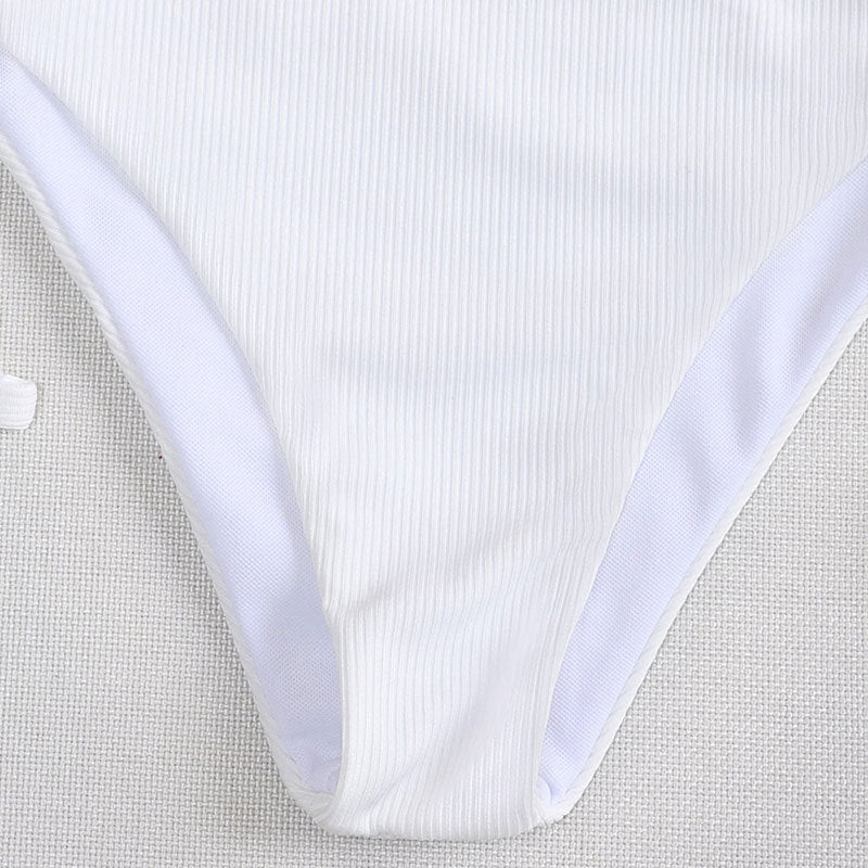 Bikini triangle pour femmes à taille haute avec bretelles réglables R&B