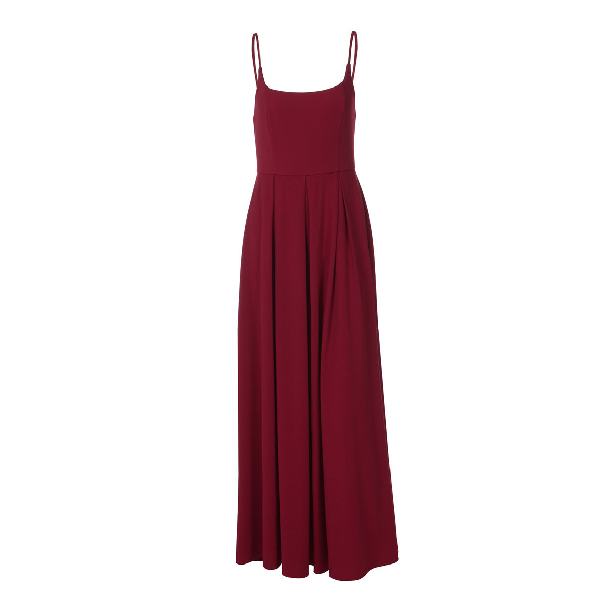 Robe maxi fluide pour femmes avec fines bretelles spaghetti et coupe élégante Heidi-Mode