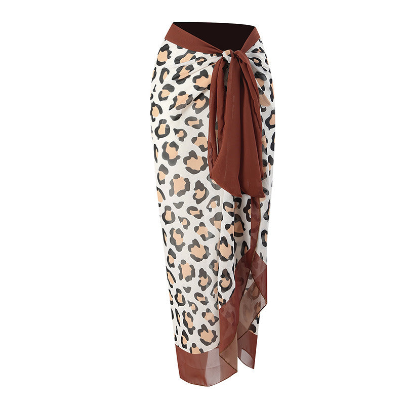 Jupe Maxi Femme avec Imprimé Léopard Drune