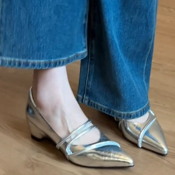 Pompes élégantes à talons blocs confortables pour femmes R&B