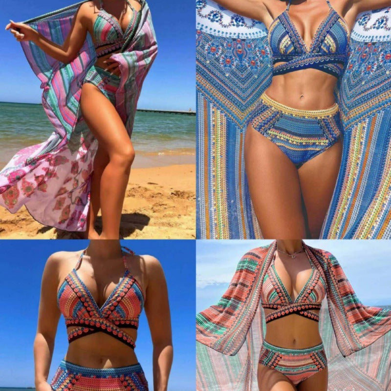 Ensemble de bikini haut de gamme pour femmes avec motif unique R&B