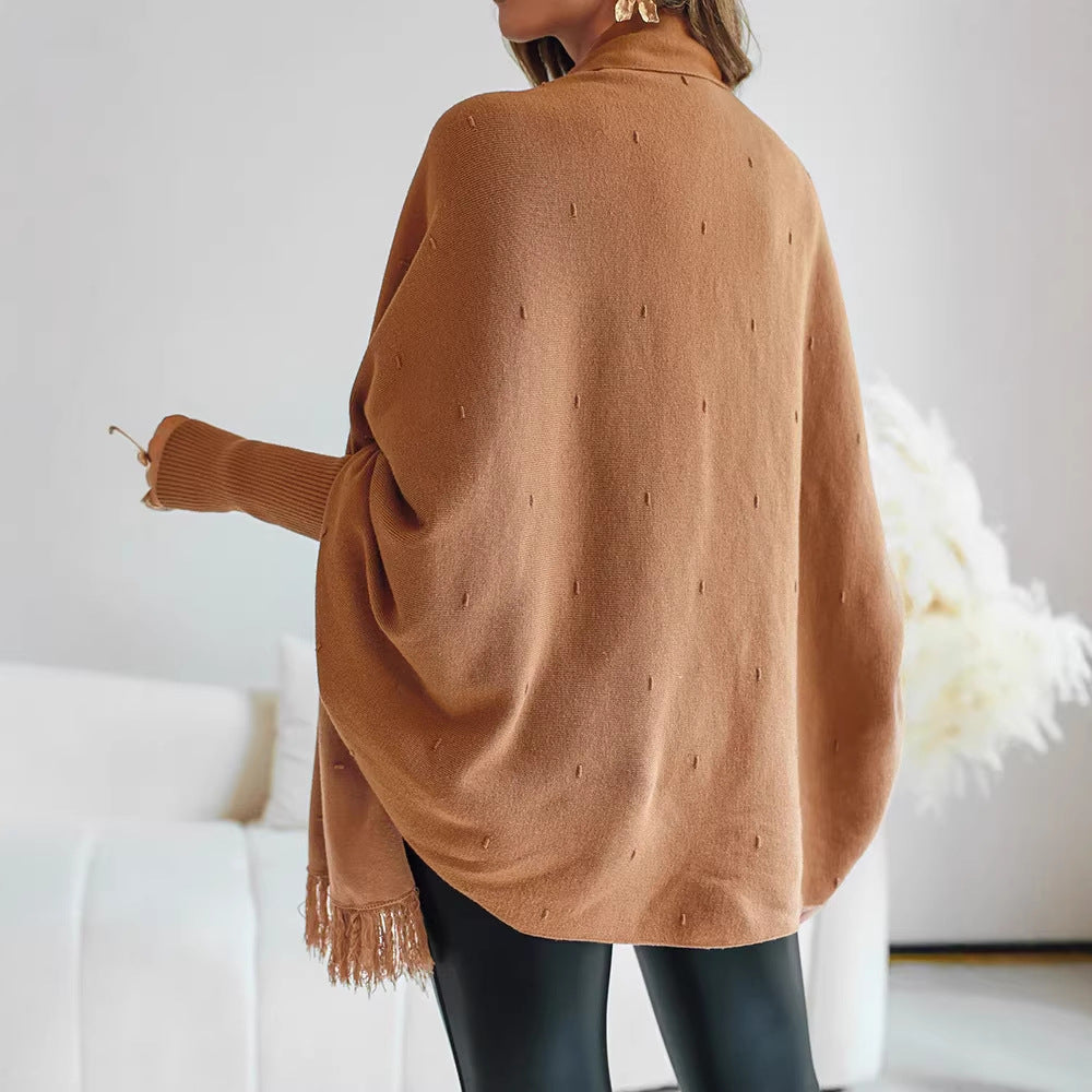 Poncho pour femmes avec franges