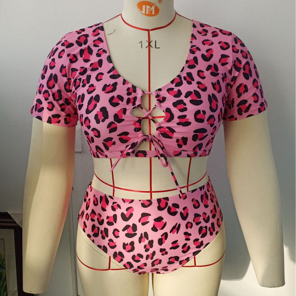 Ensemble de bikini taille haute pour femmes avec détail de nœud tendance Echo Archiv