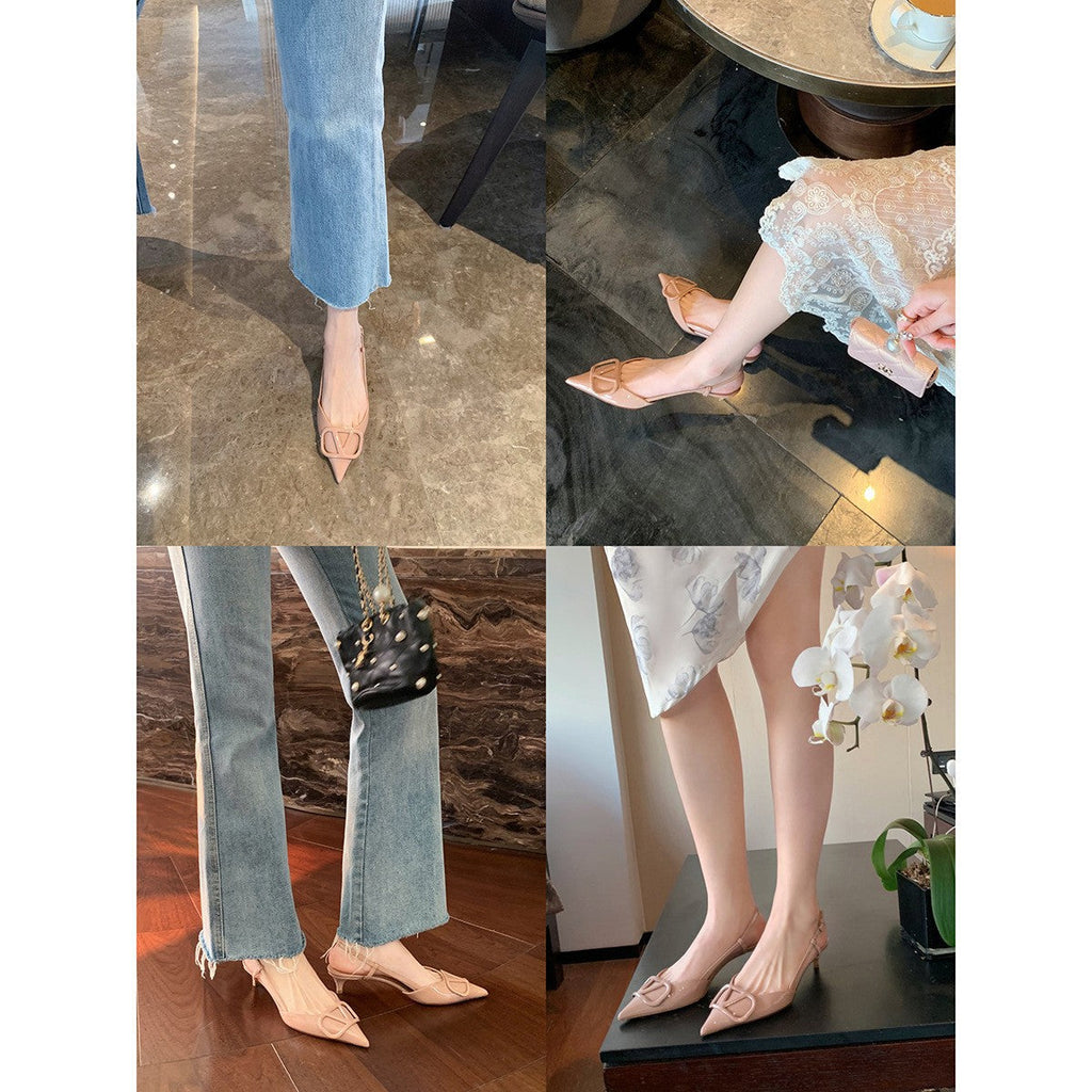 Pompes à talons élégantes pour femmes avec un fin talon R&B