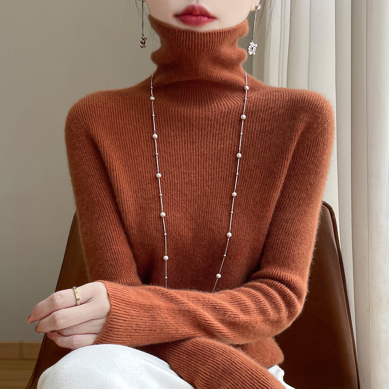 Pull col roulé slim fit pour femmes