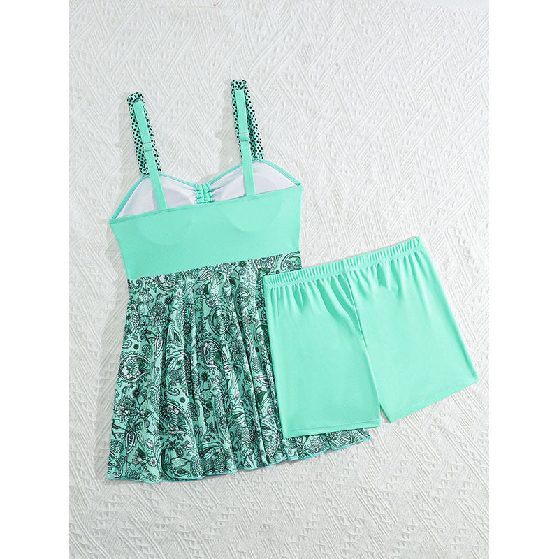 Tankini femme avec des détails de volants à la mode R&B
