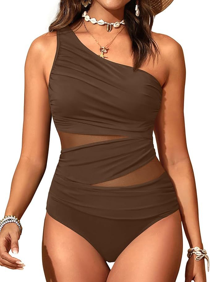 Maillot de bain élégant pour femmes avec coupe asymétrique R&B
