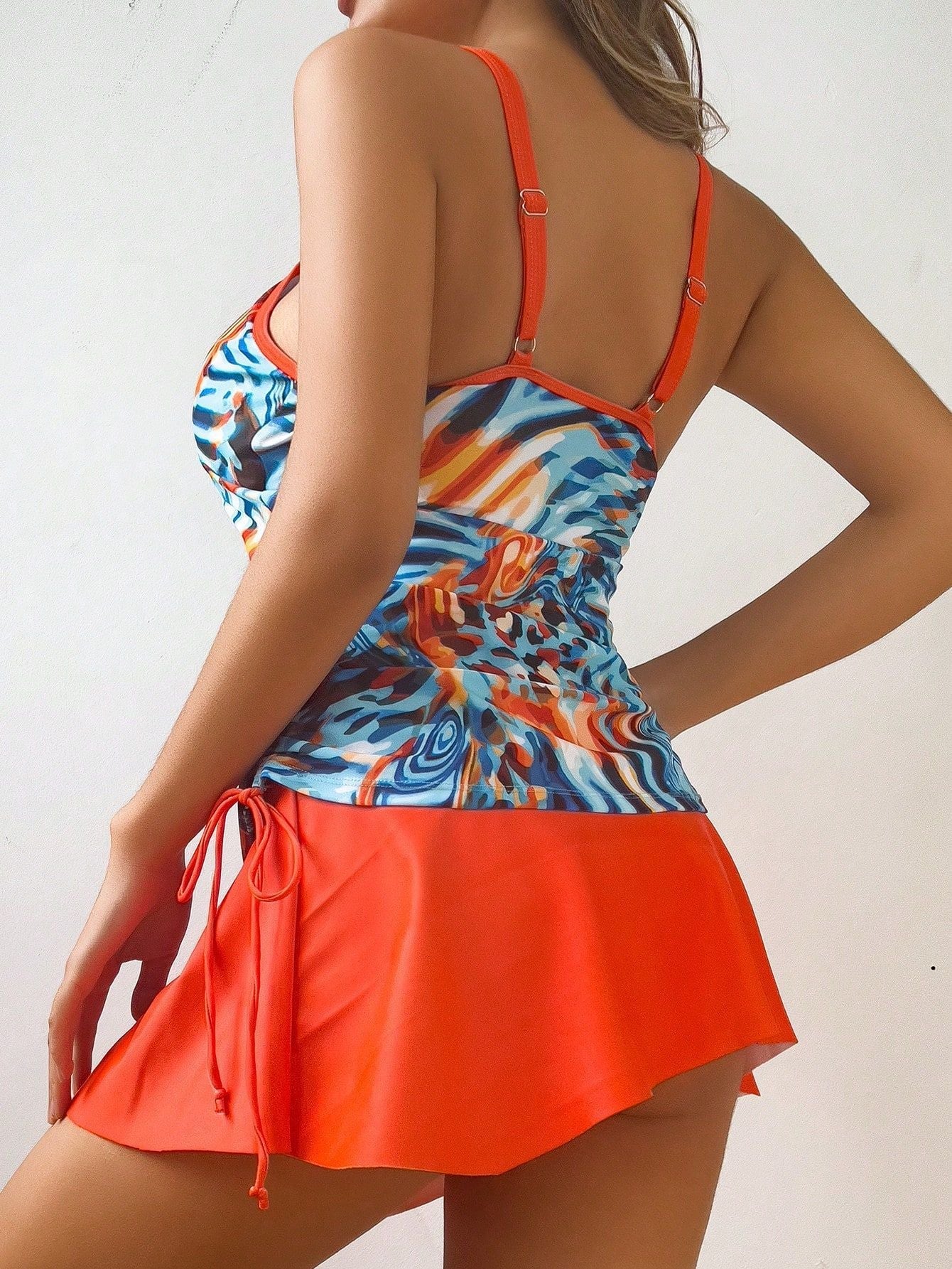 Tankini pour femmes avec fronces réglables et design coloré Echo Archiv