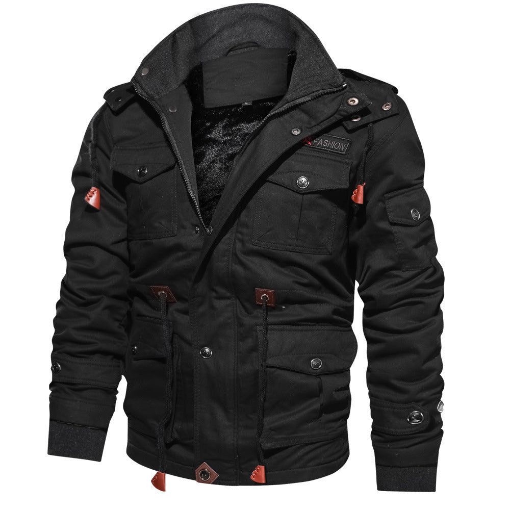 Veste blazer en coton décontractée pour hommes avec patte de boutonnage, poches plaquées et doublure rayée Echo Archiv