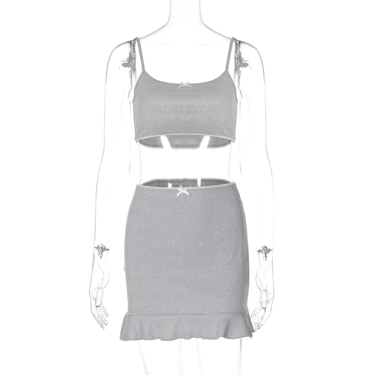 Ensemble Femme Deux Pièces avec Détails Volants R&B