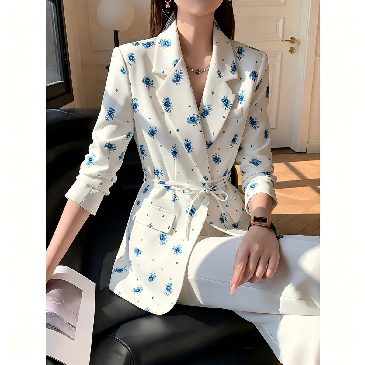 Blazer pour femmes avec motif floral