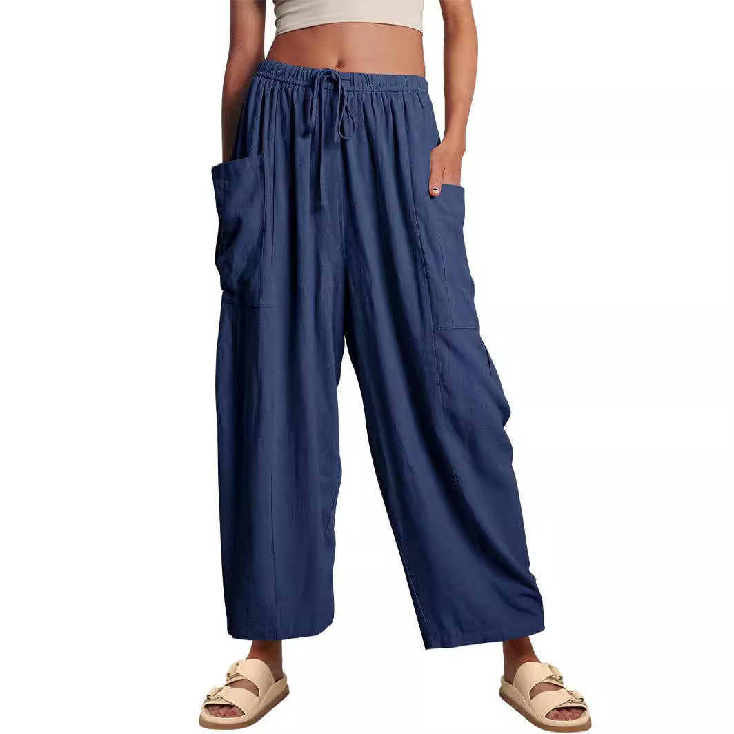 Pantalon en Lin Tendance pour Femmes