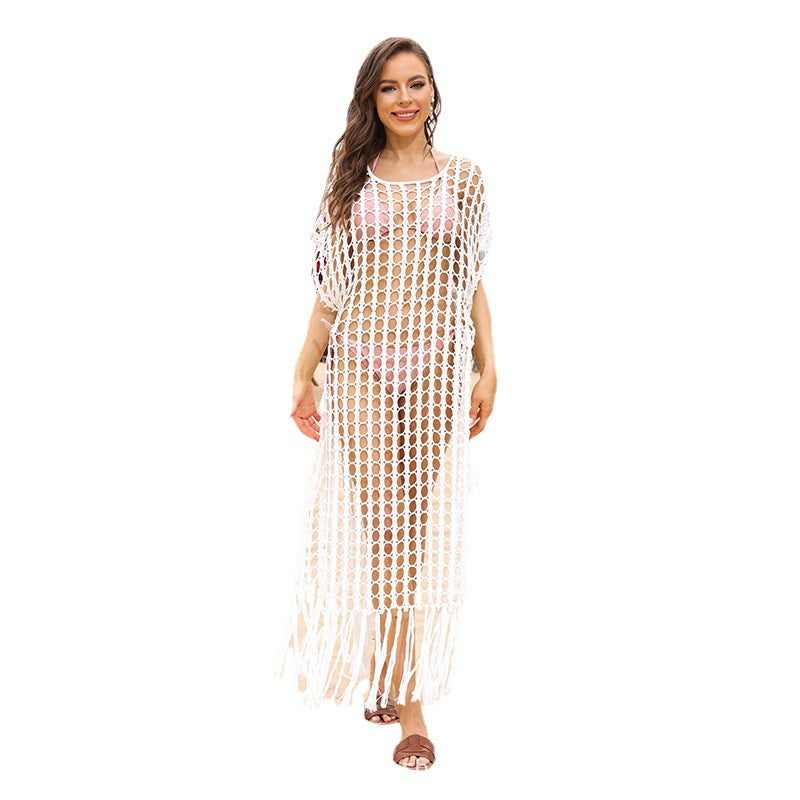 Robe en crochet élégante pour femmes avec décolleté profond R&B