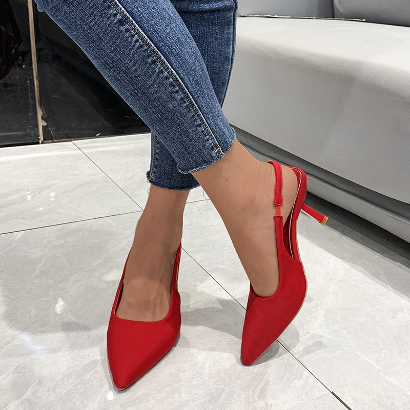 Escarpins à talons ouverts R&B pour femmes