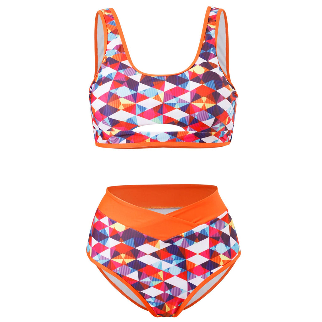 Ensemble de bikini sportif pour femmes avec motif géométrique Echo Archiv