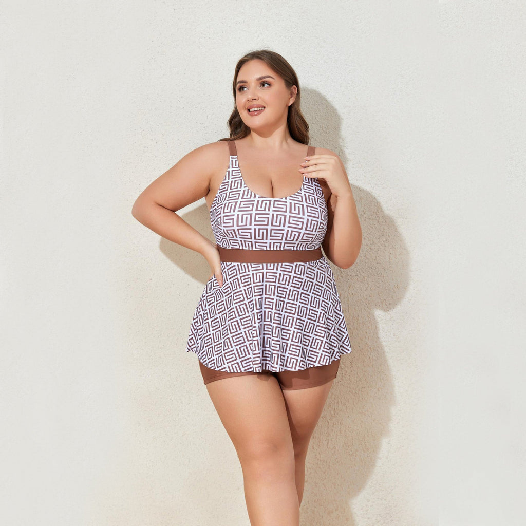 Ensemble Tankini Femme avec Haut Fluide à la Mode R&B