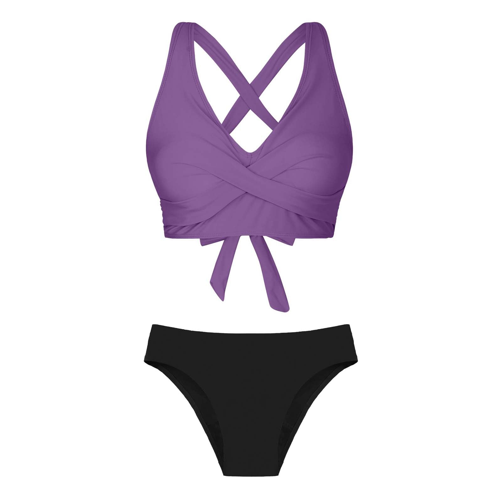 Maillot de bain deux pièces pour femmes avec design floral R&B