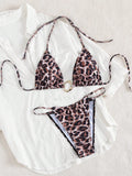 Bikini triangle femme avec détail en anneau doré R&B