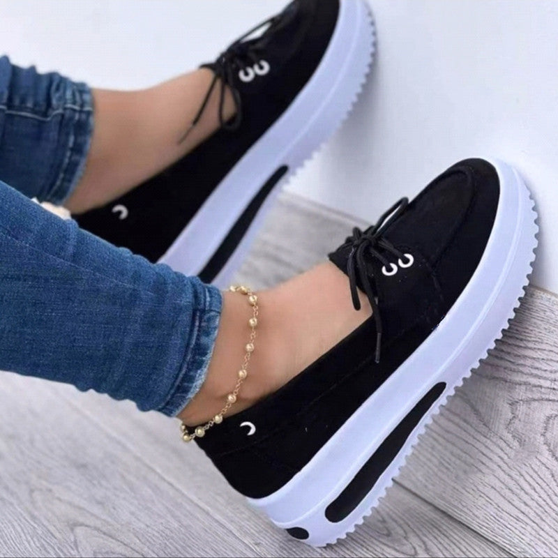 Baskets pour femmes au style décontracté avec semelle plateforme confortable R&B