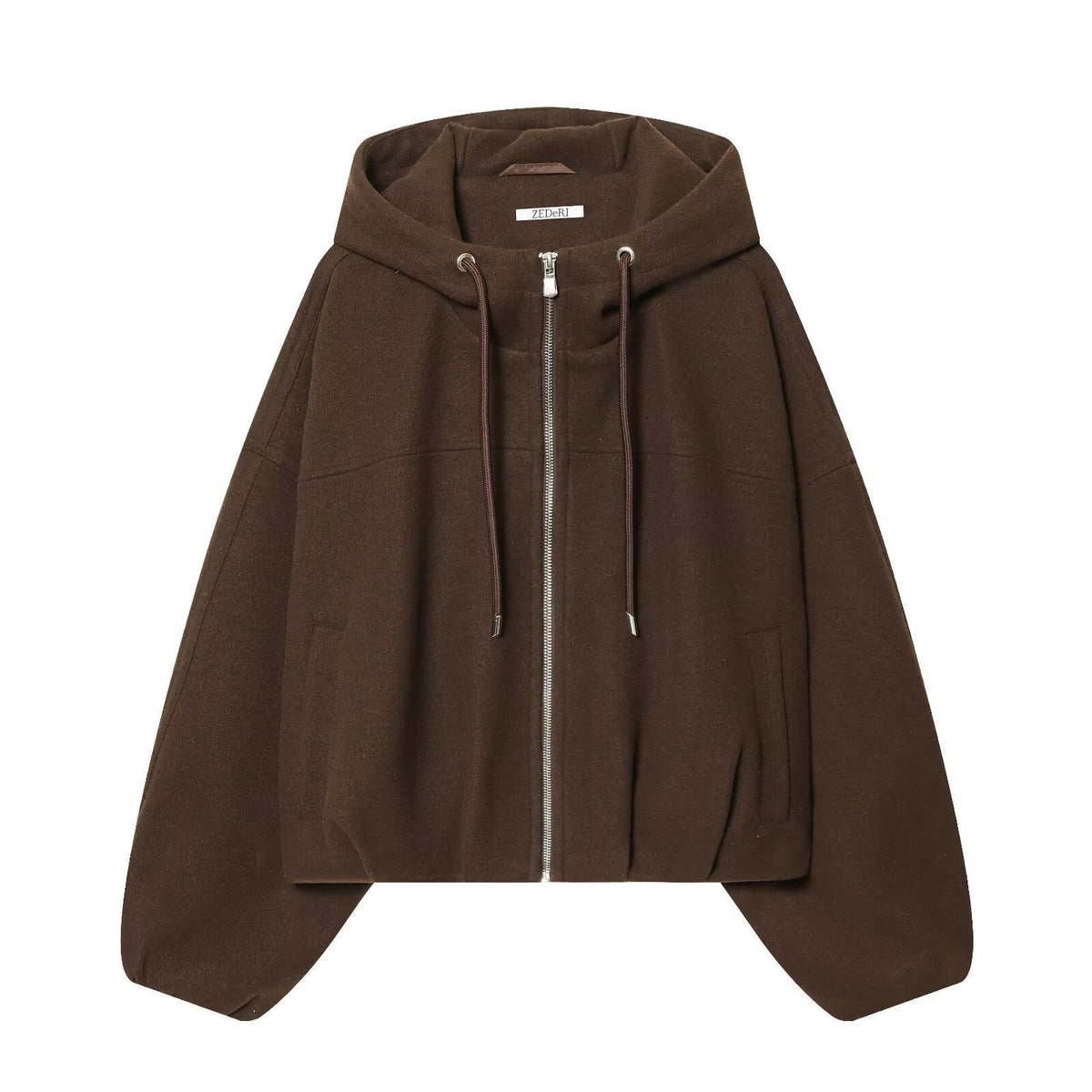 Veste en coton décontractée pour femmes avec capuche