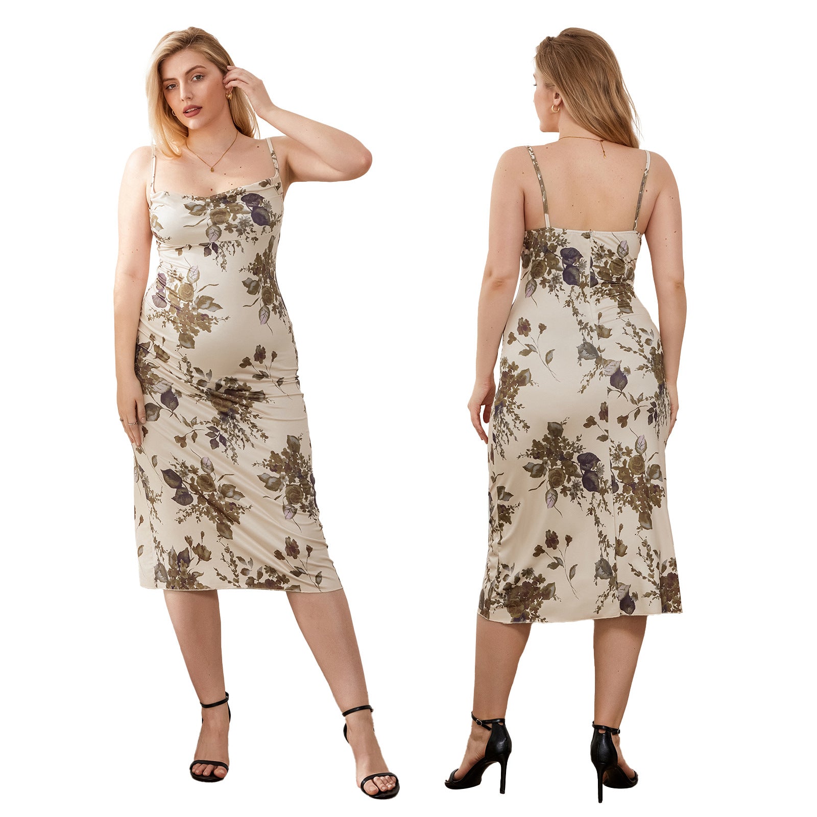 Robe maxi femme avec un élégant design floral - Mode Heidi