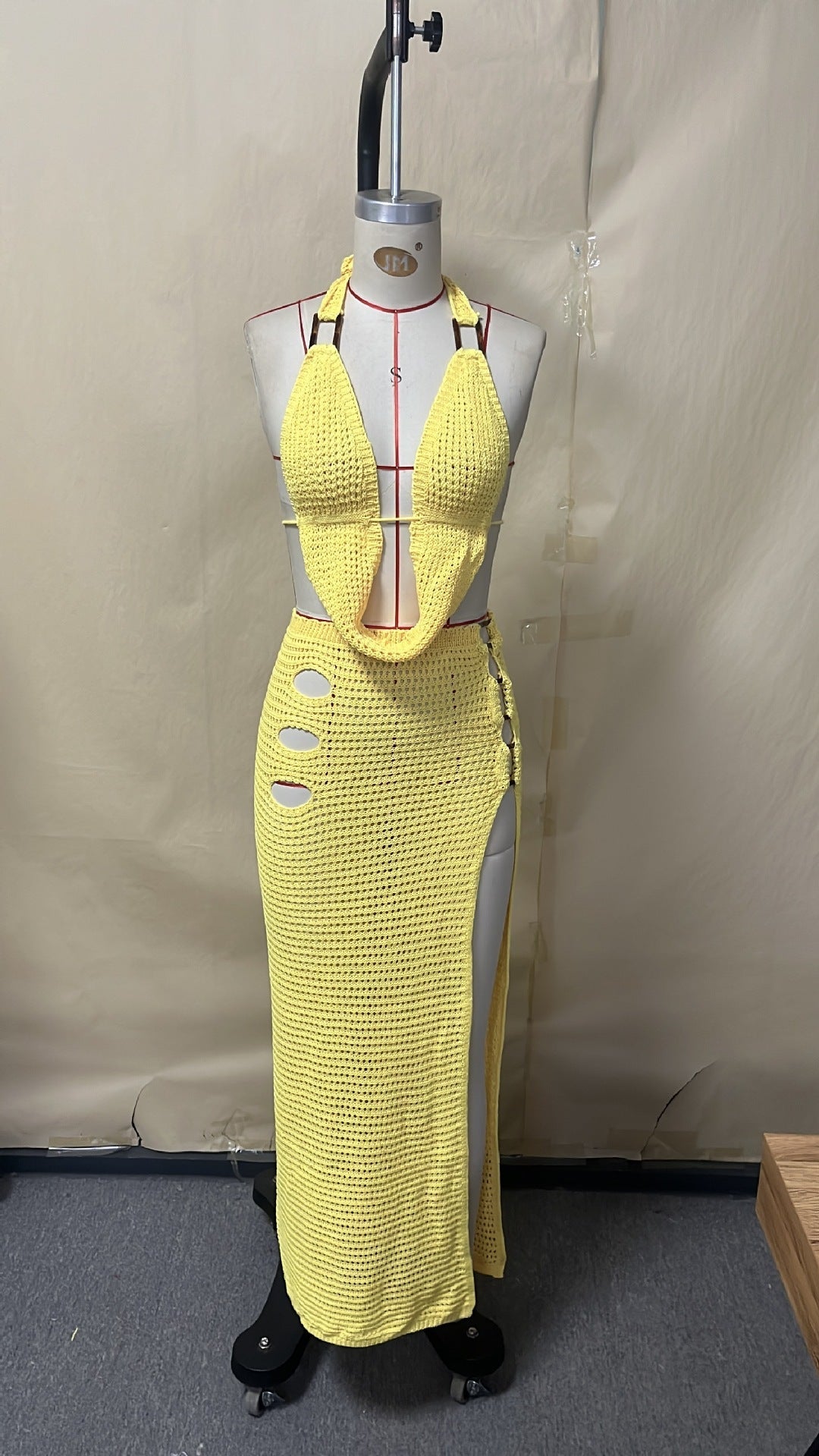 Robe maxi à découpes époustouflante pour femmes R&B