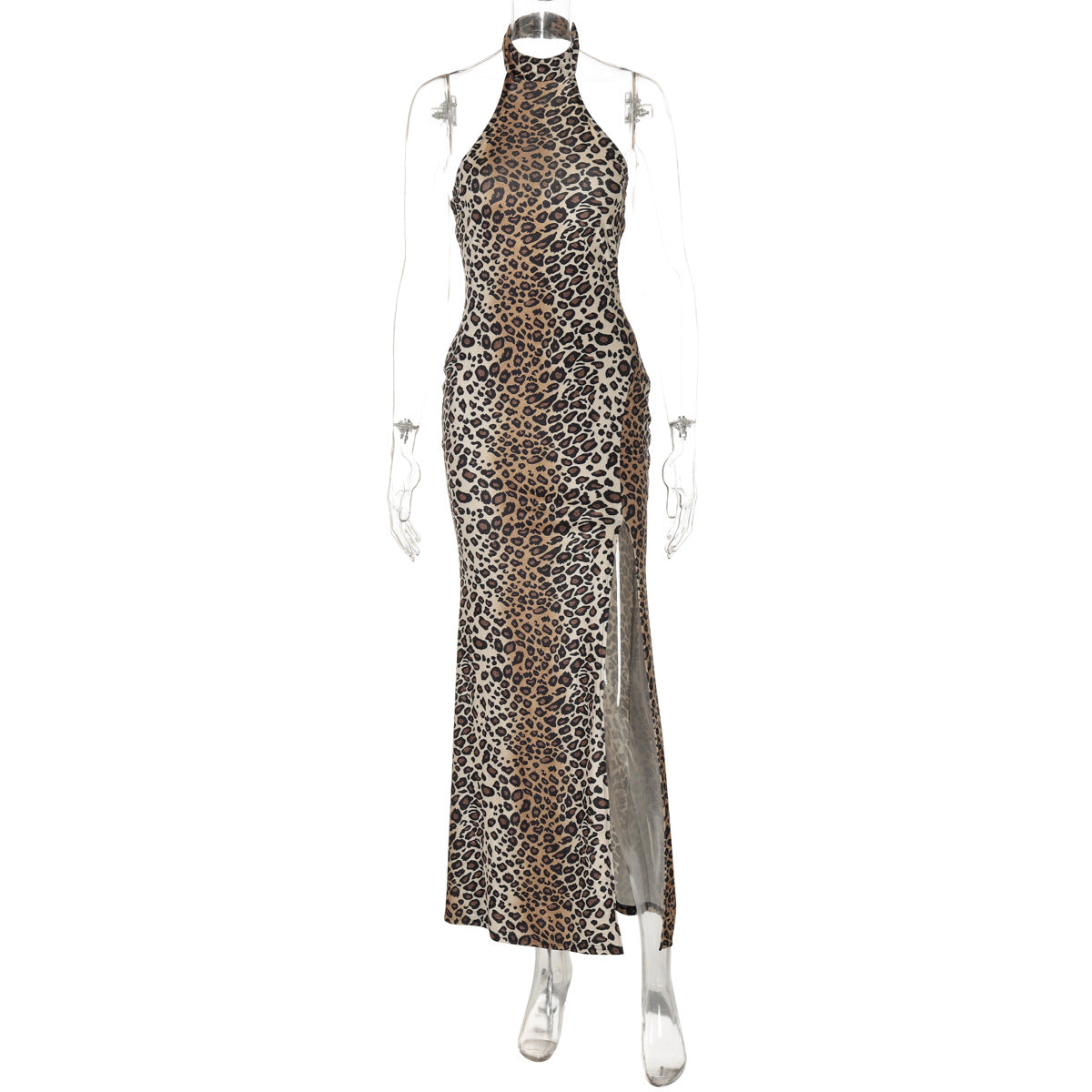 Robe maxi femme avec design décolleté et fente décorative Heidi-Mode