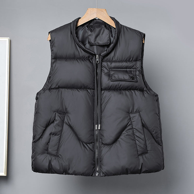 Gilet thermo matelassé léger pour femmes avec col montant, fermeture éclair cachée et poches à rabat fonctionnelles Echo Archiv