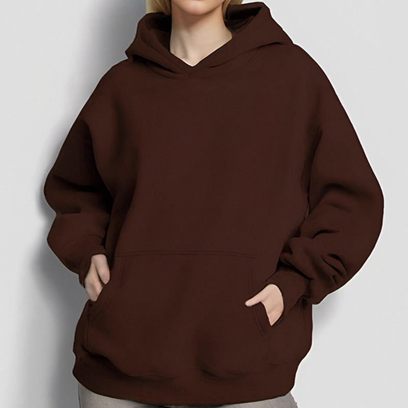 Haut à capuche oversize pour femmes avec poche kangourou, doublure en French-Terry et épaules tombantes Echo Archiv