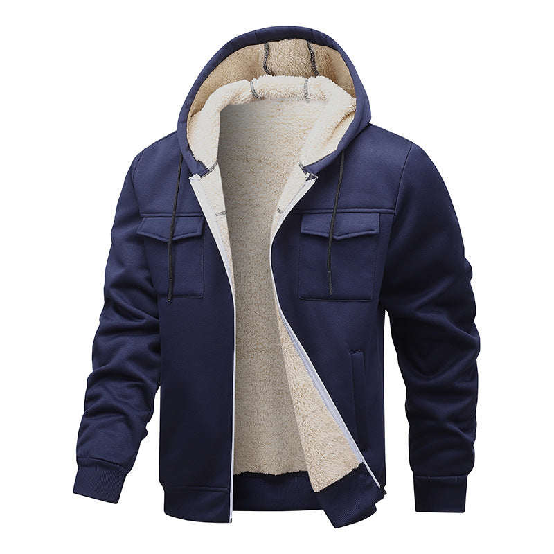 Veste pour hommes chaude et rembourrée